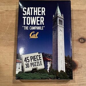 NWOT Cal Berkeley 3-D Sather Tower “The Campanile” Puzzle 45 pc Cal Alumni Fan